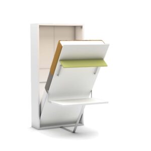 Eenpersoons opklapbed met bureau - Happy - Verde - Koudschuim tot 120 KG