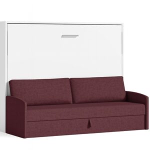 Tweepersoons Opklapbed 140x190cm - Couple - roze bank - Geen matras