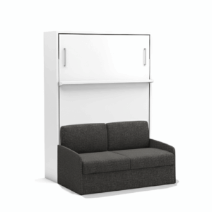 Tweepersoons opklapbed Diva loft met bank Grijs - Koudschuim tot 120 KG