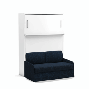 Tweepersoons opklapbed Diva loft met bank blauw - Koudschuim tot 120 KG