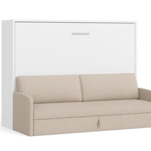 Tweepersoons Opklapbed 140x190cm - Couple - crème bank - Geen matras