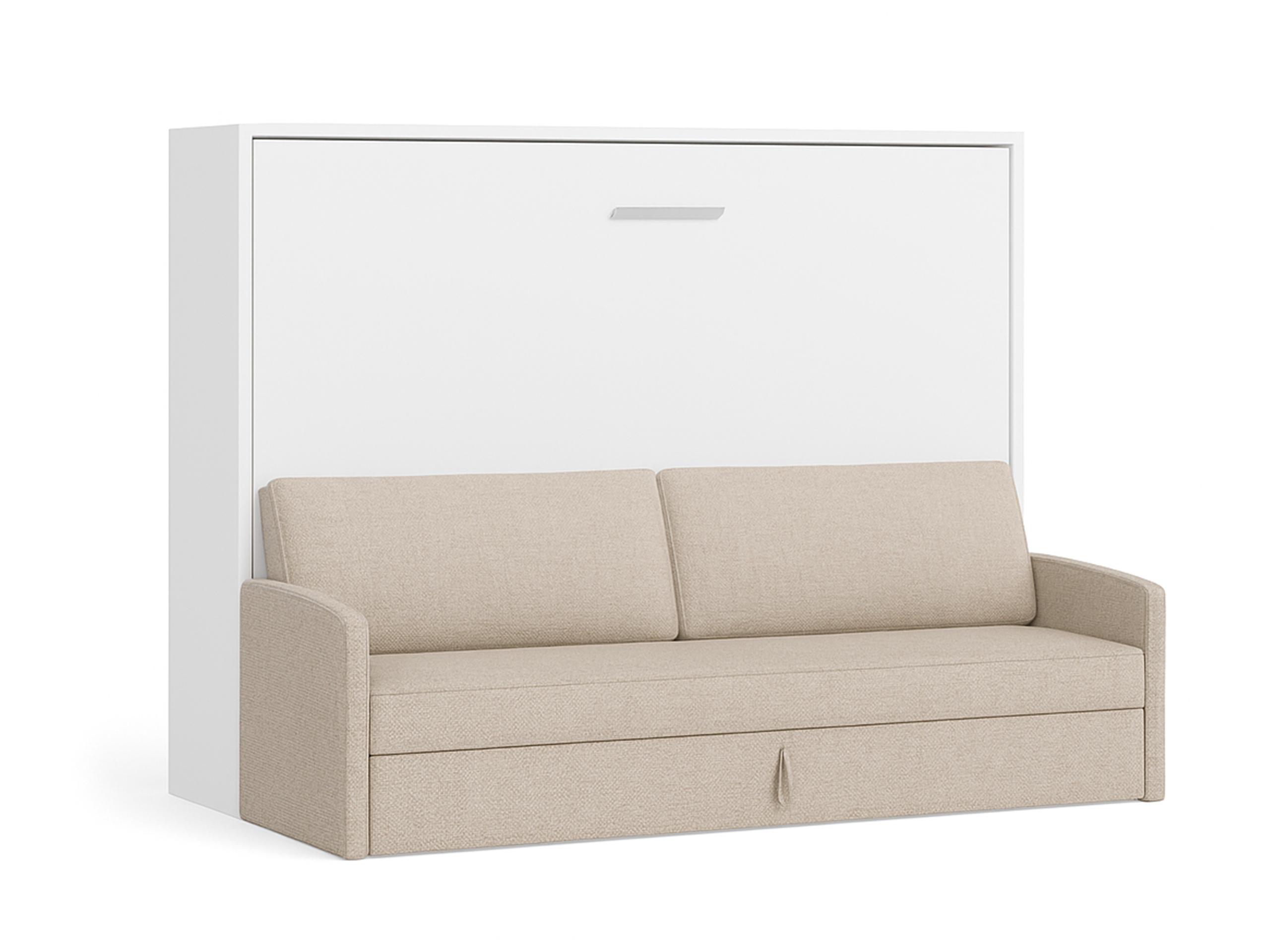 Tweepersoons Opklapbed 140x190cm - Couple - crème bank - Polyether - tot 80 KG