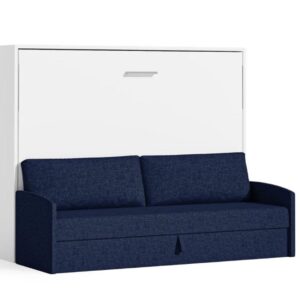 Tweepersoons Opklapbed 140x190cm - Couple - blauwe bank - Geen matras