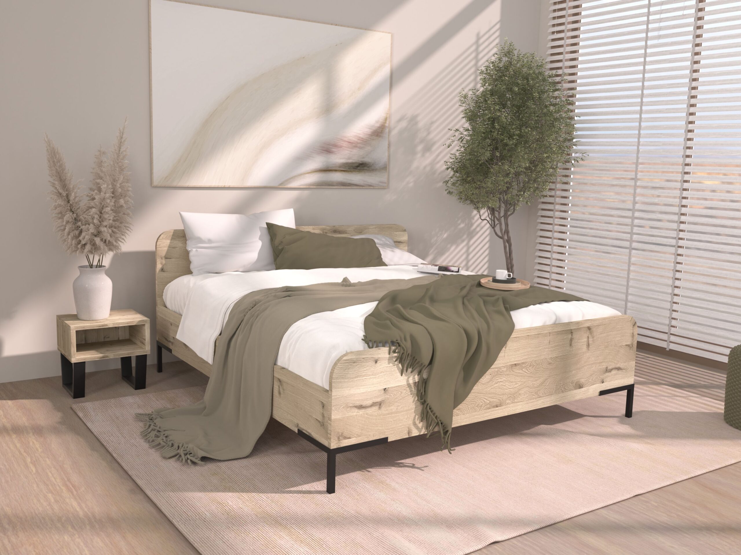Bed Manchester | 140 x 210 cm | Hoekpoten