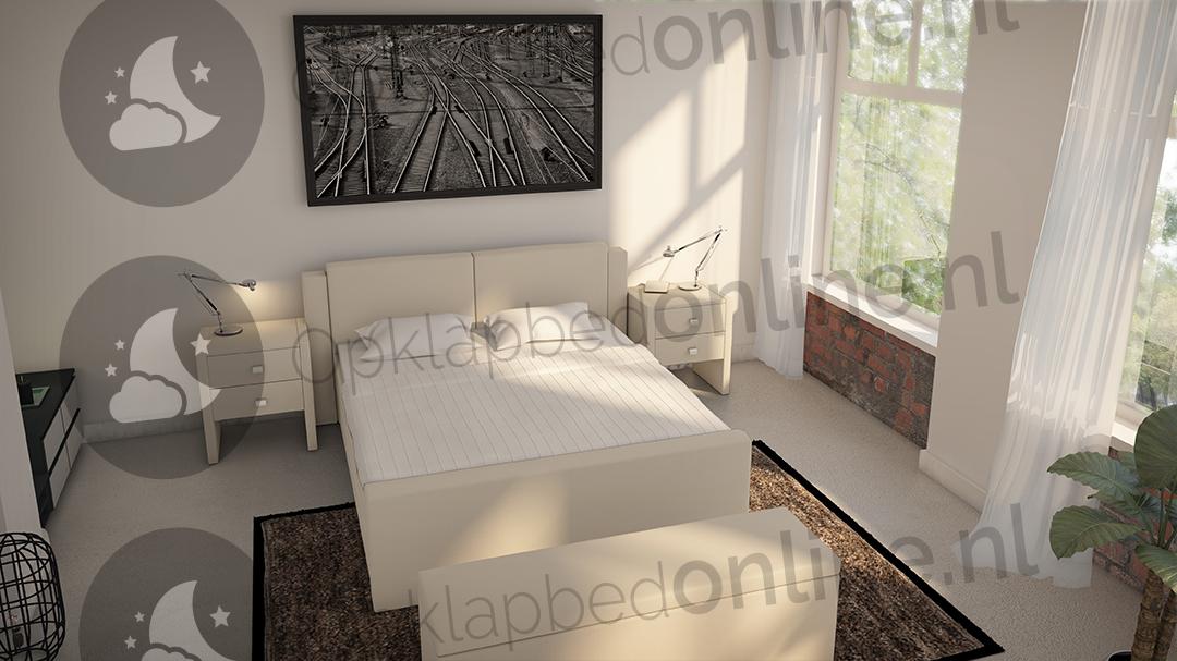 Opberg boxspring 140 x 220 cm- stofkleur 1008