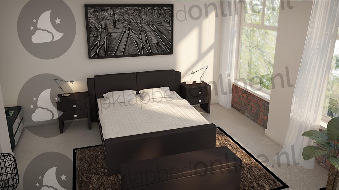 Opberg boxspring 140 x 220 cm- stofkleur 1012