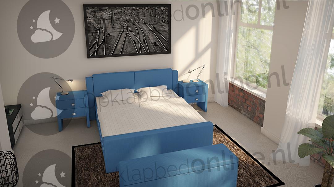 Opberg boxspring 140 x 200 cm- stofkleur 1513