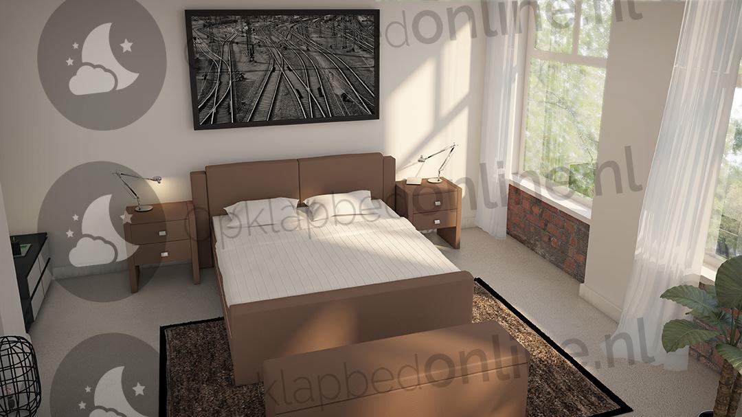 Elektrische boxspring 140 x 220 cm- stofkleur 1911