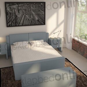 Opberg boxspring 140 x 210 cm- stofkleur 1914