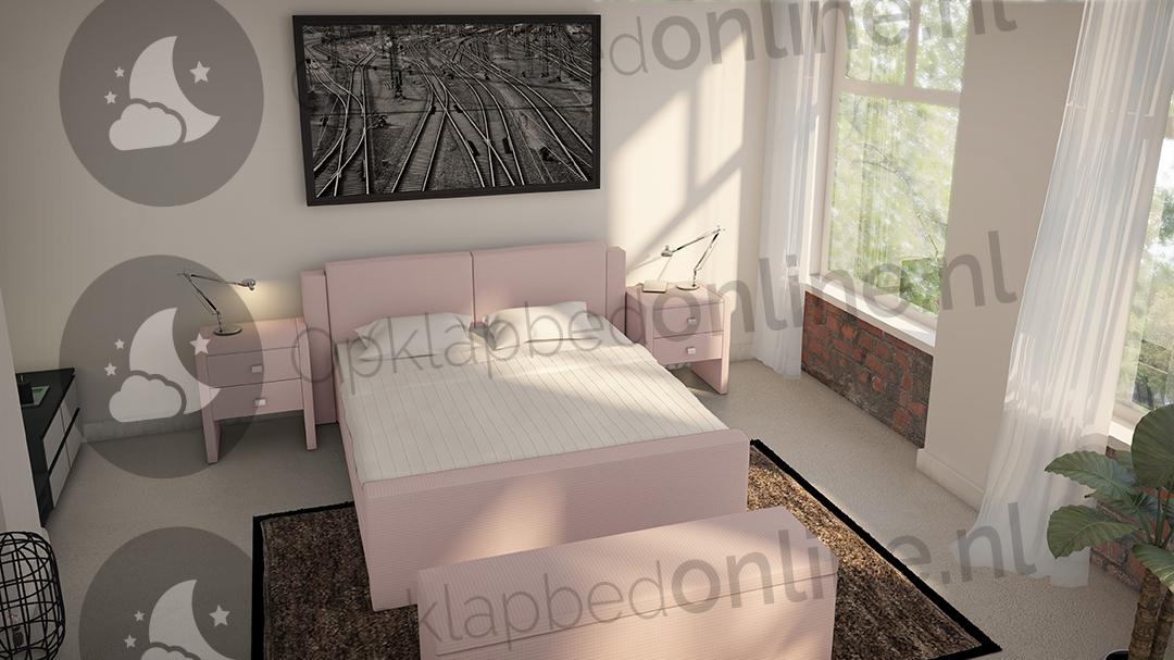 Opberg boxspring 140 x 200 cm- stofkleur 1949