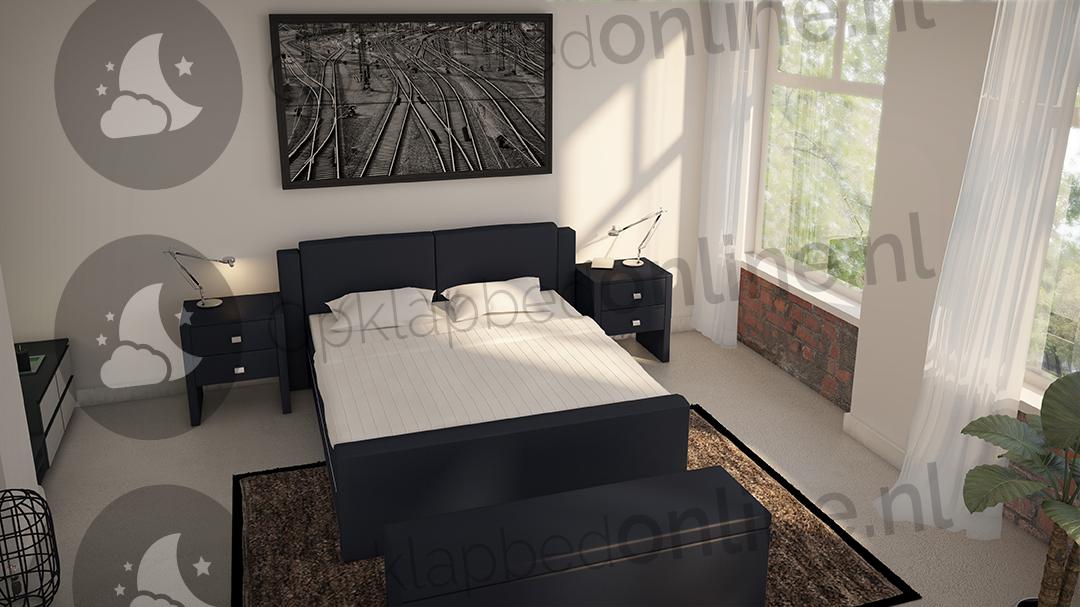 Opberg boxspring 140 x 220 cm- stofkleur 1982