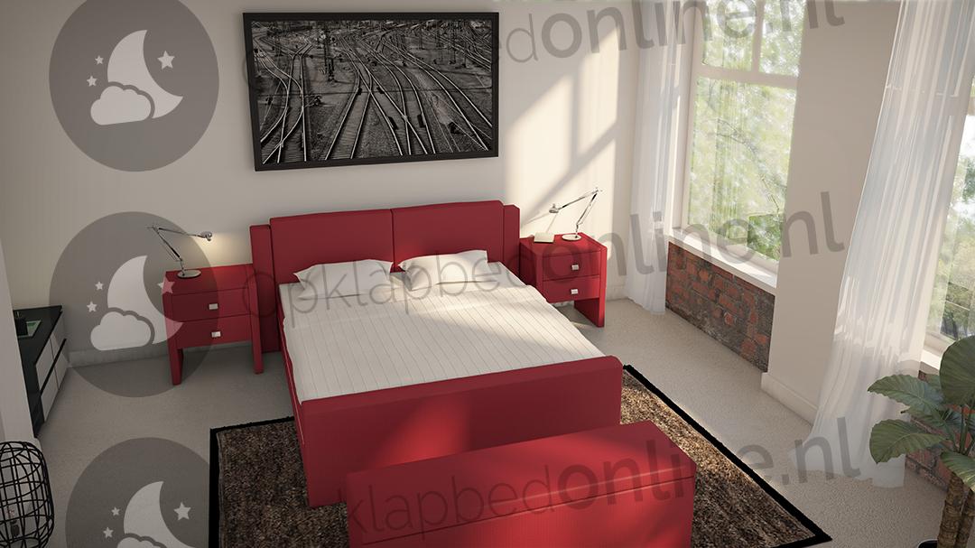 Opberg boxspring 140 x 210 cm- stofkleur 5016