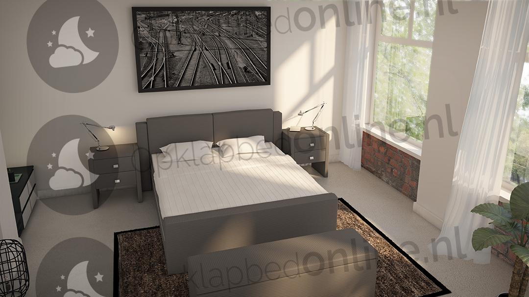 Standaard boxspringset 140 x 200 cm- stofkleur 5022