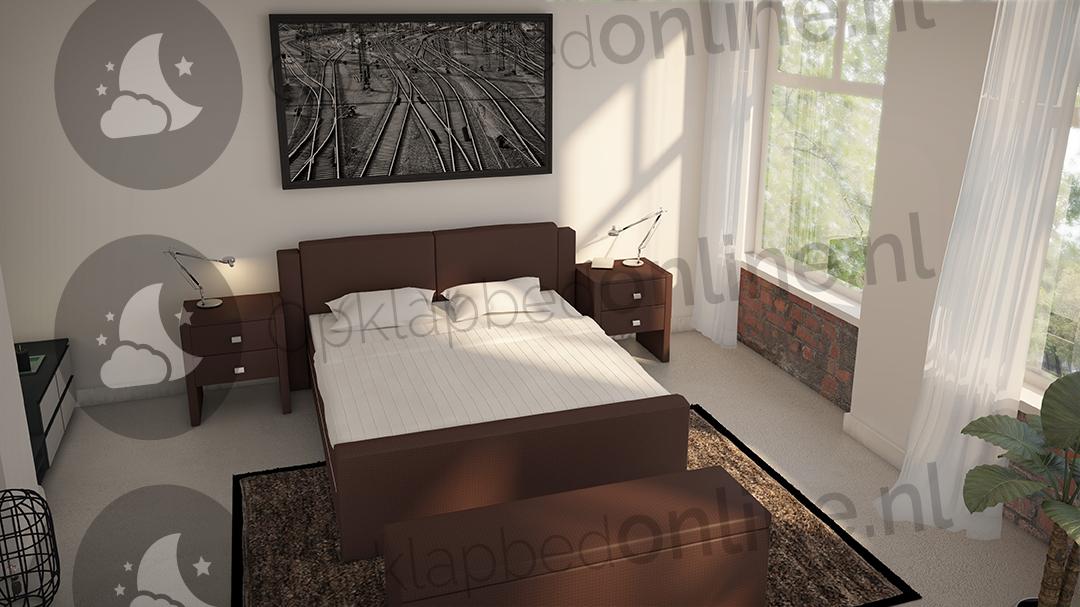 Opberg boxspring 140 x 200 cm- stofkleur 5082
