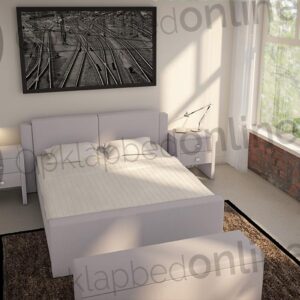 Opberg boxspring 140 x 200 cm- stofkleur 7013