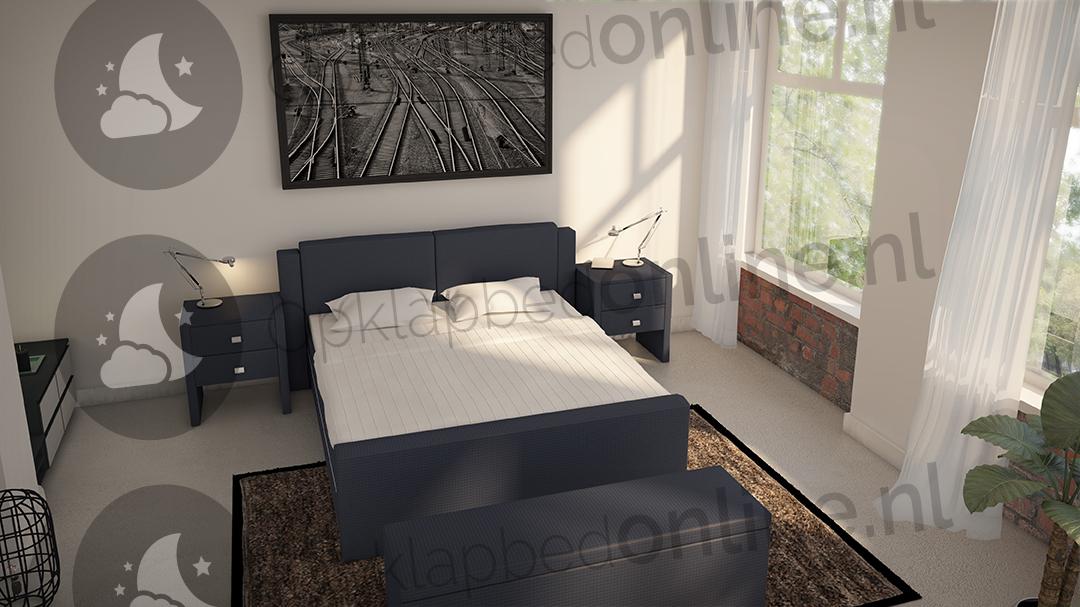 Standaard boxspring 140 x 210 cm- stofkleur 7016