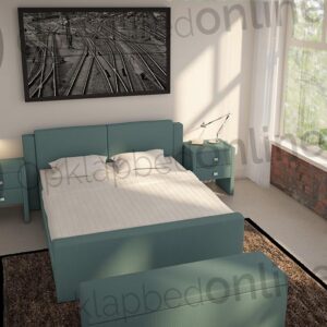 Opberg boxspring 140 x 200 cm- stofkleur 7017