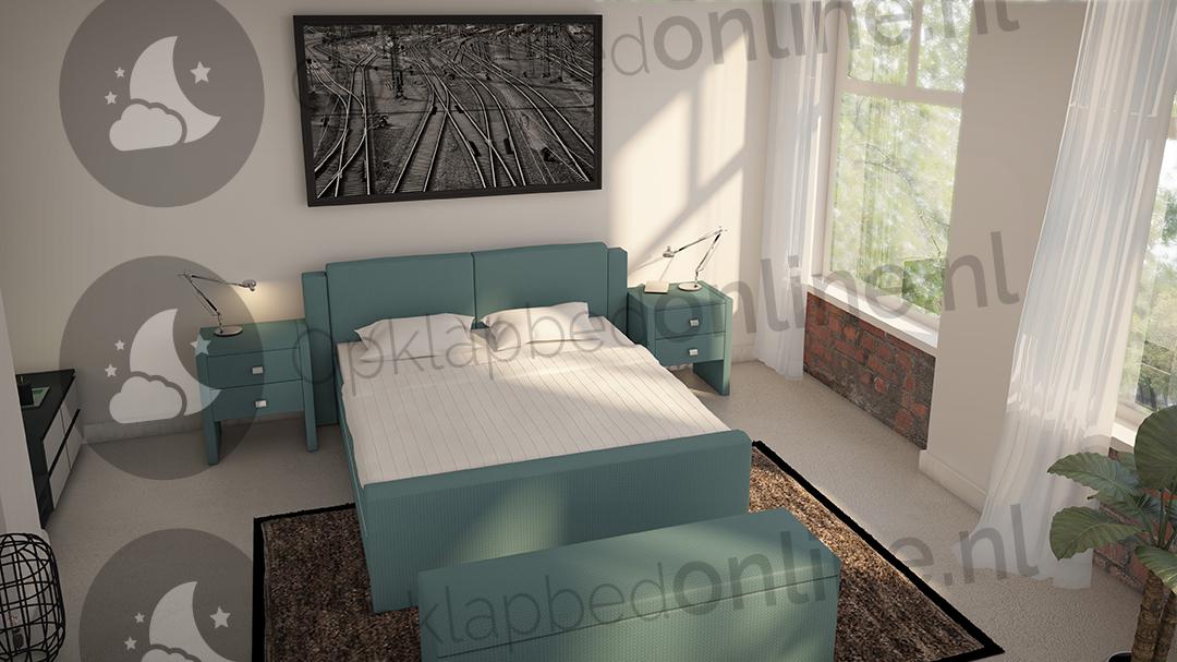 Elektrische boxspring 140 x 200 cm- stofkleur 7017