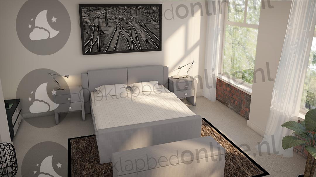 Elektrische boxspring 140 x 220 cm- stofkleur 7030