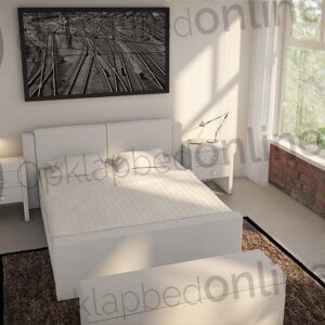 Opberg boxspring 140 x 190 cm- stofkleur 7033