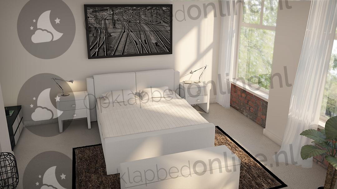 Opberg boxspring 140 x 190 cm- stofkleur 7033