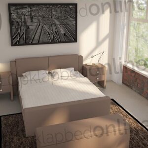 Opberg boxspring 140 x 200 cm- stofkleur 7036
