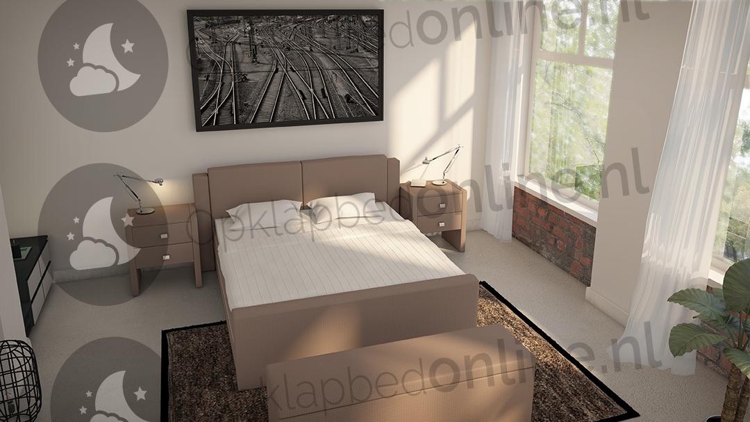 Standaard boxspring 140 x 210 cm- stofkleur 7036