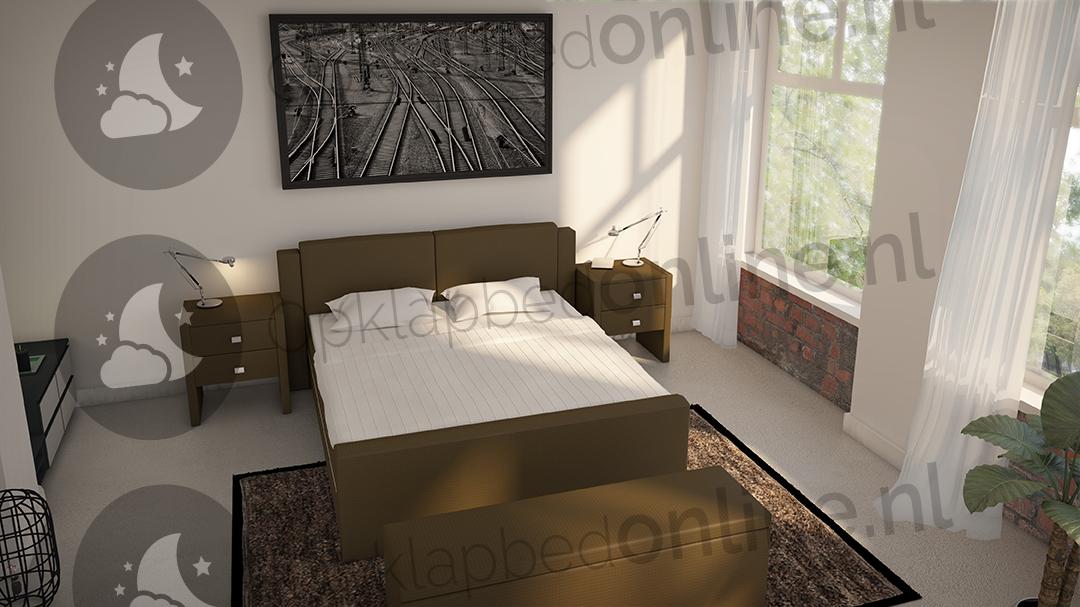 Standaard boxspring 140 x 210 cm- stofkleur 7037