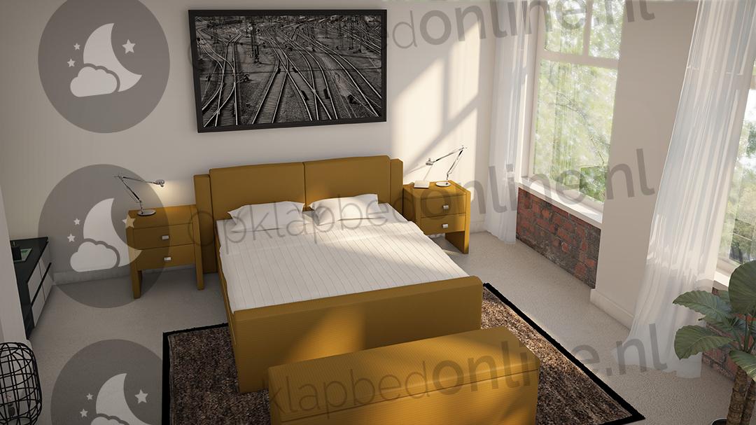 Elektrische boxspring 140 x 190 cm- stofkleur 7074