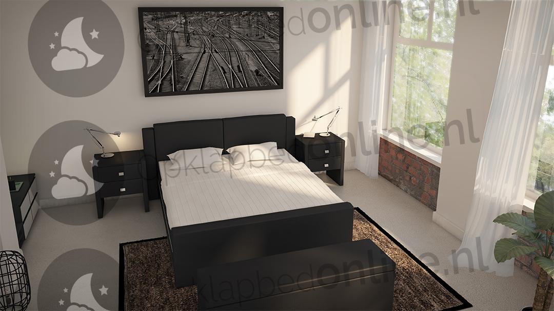 Standaard boxspring 140 x 190 cm- stofkleur 7079