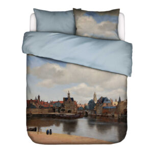 Dekbedovertrek View on Delft blue tweepersoons