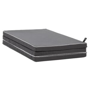 Lifetime bedverkleiner / vouwmatras antraciet