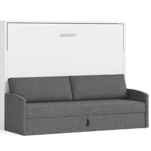 Tweepersoons Opklapbed 140x190cm - Couple - grijze bank - Geen matras