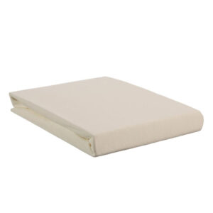 Hoeslaken Jersey Stretch Off-white Tweepersoons