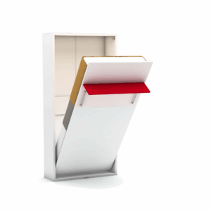 Eenpersoons opklapbed zonder bureau - Happy - Rood - Koudschuim tot 120 KG