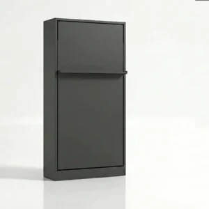 Tweepersoons opklapbed Royal Twin 100x200 cm antraciet - Koudschuim tot 120 KG