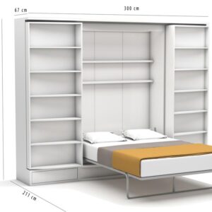 Tweepersoons opklapbed Suit 140x200 cm - Geen matras